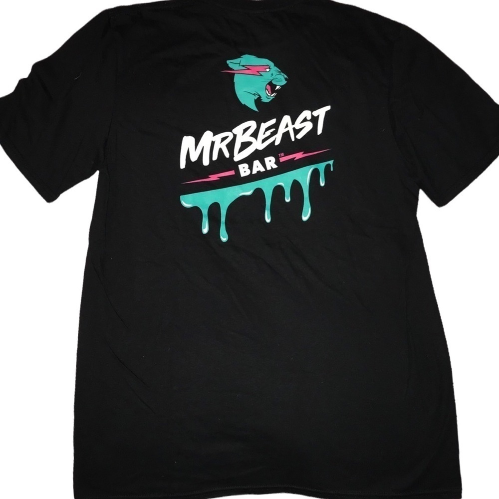 Mr Beast Bar Feast Like a Beast Tee Shirt Mens Medium New